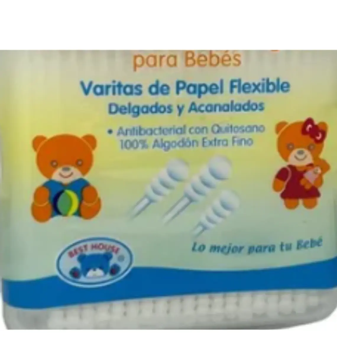Palitos De Algodon Delgados Y Acanalados X 200 Und 1