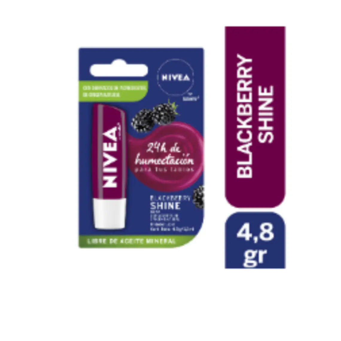 Nivea Lip Care Blackberry X 4.8 Gr 1