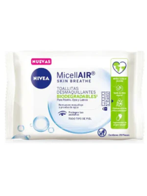 Nivea Facial Micelar Toalla Desmaquillante X 25 Und