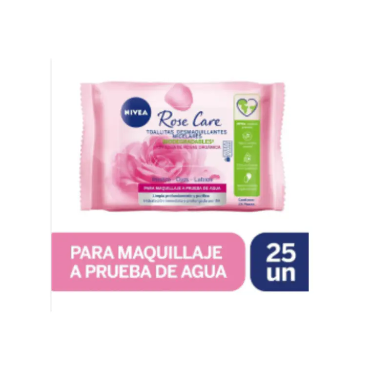 Nivea Face Toallitas Micellar Roses X 25 Und 1