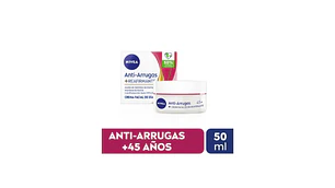 Nivea Facial Antiarrugas + Reafirmante Fps 45+ X 50 Ml