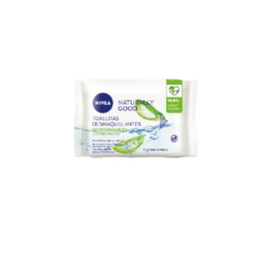 Nivea Toalla Desmaquillante Naturally Good Aloe X 25 Und 1
