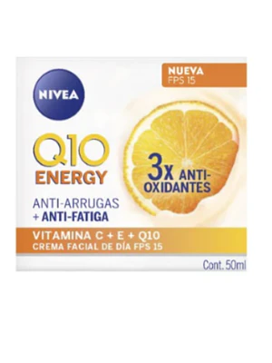 Nivea Face Q10 + C Energy Day Fps15 X 50 Ml