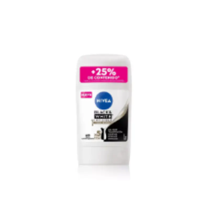Nivea Desodorante Barra Black & Withe Toque Seda 53 G - Dama 1