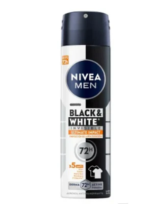 Nivea Desodorante B&W Ultimate Impact Spray Mujer X 150 Ml
