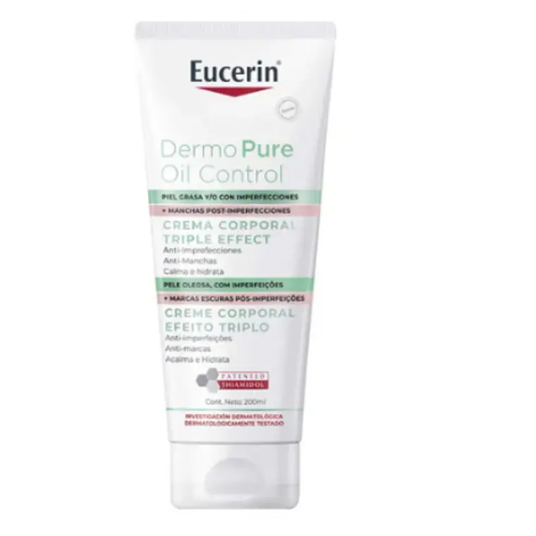 Eucerin Dermo Pure Oil control Crema corporal triple effect 200 ml. 1