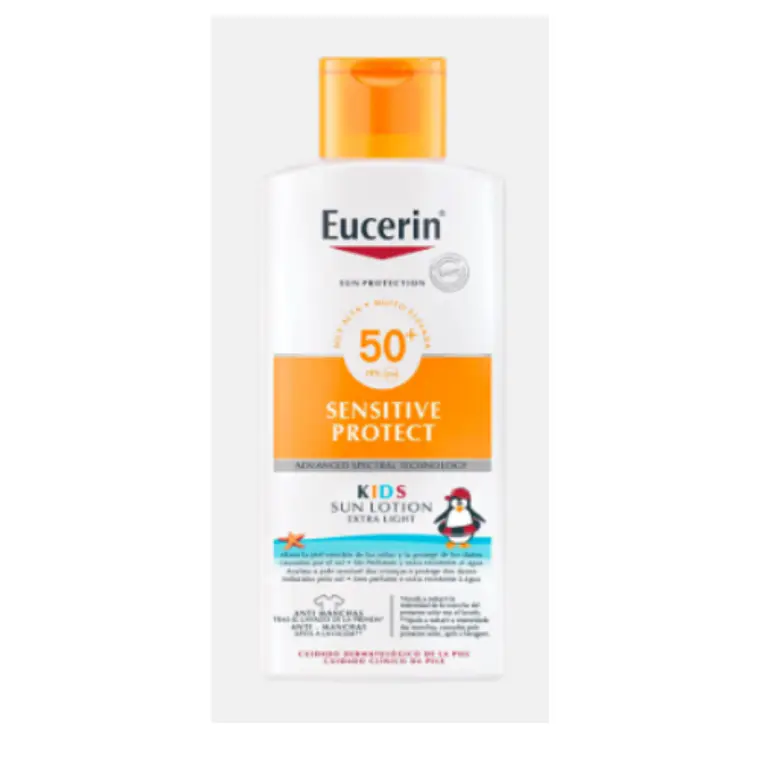 Eucerin Protector solar Kids FPS50+ Loción corporal Piel sensible 400 ml. 1
