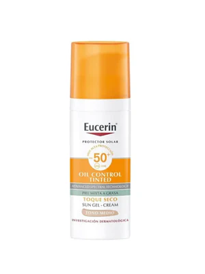 EUCERIN SUN FPS 50 FACE CREMA TONO MEDIO X 50 ML