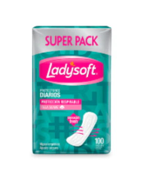 Ladysoft Protector Diario Suave X 100 Und