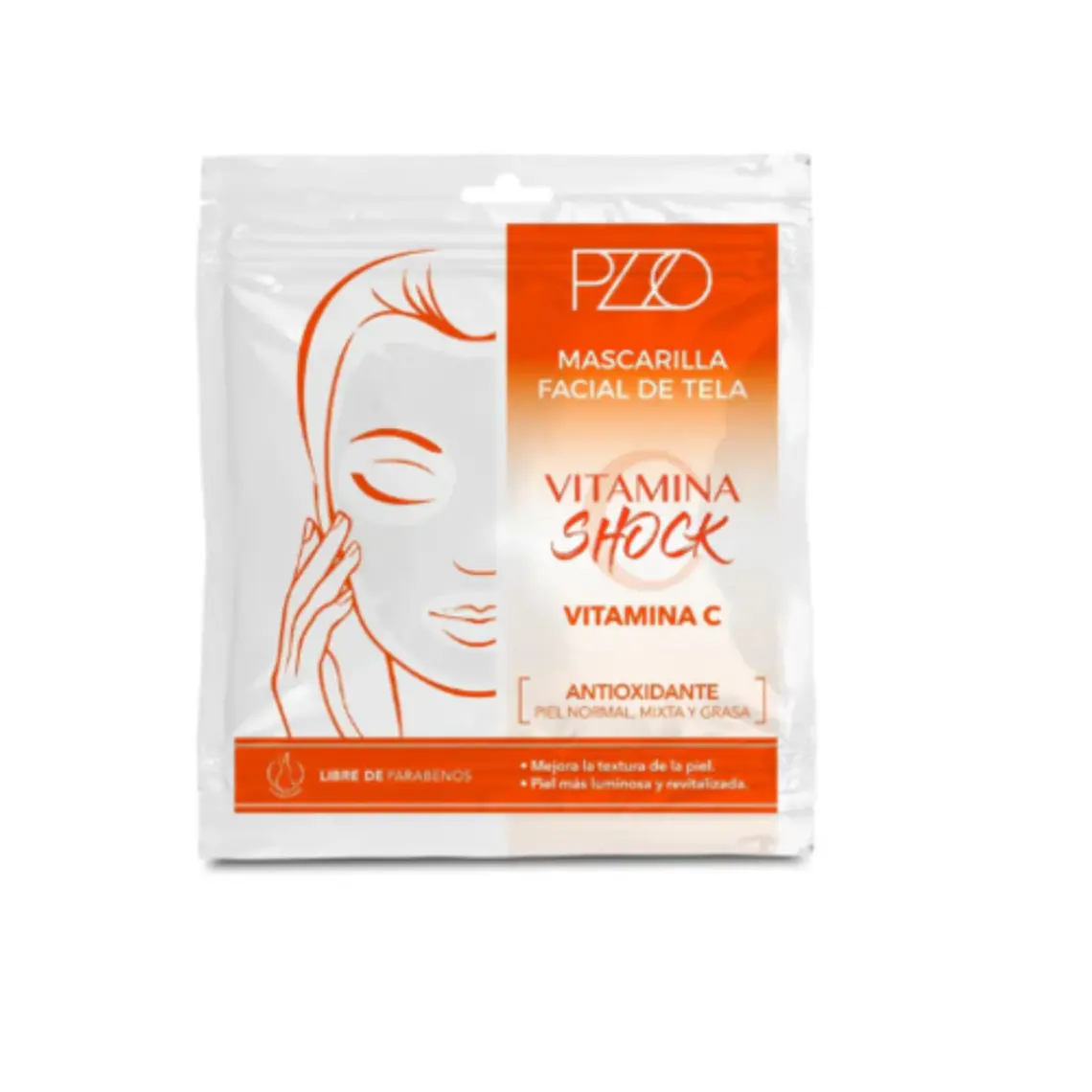 Mascarilla Facial Vitamina C Petrizzio X 1 Unid 1