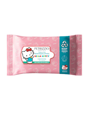 Petrizzio Toallitas Desmaquillantes Kitty Rosas X 25 Und