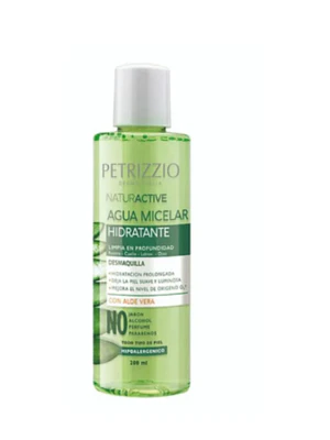 Agua Micelar hidratante Alóe Vera 200 ml. Petrizzio