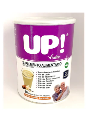 Vivalite Up! Vainilla Caramelo por 900  gramos