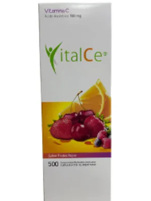 Vitamina C 100 mg por 500 comprimidos Frutos Rojos Valma