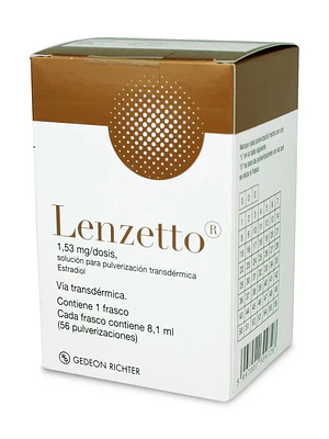 Lenzetto Estradiol 1,53 mcg Pulverización transdérmica 56 Dosis.