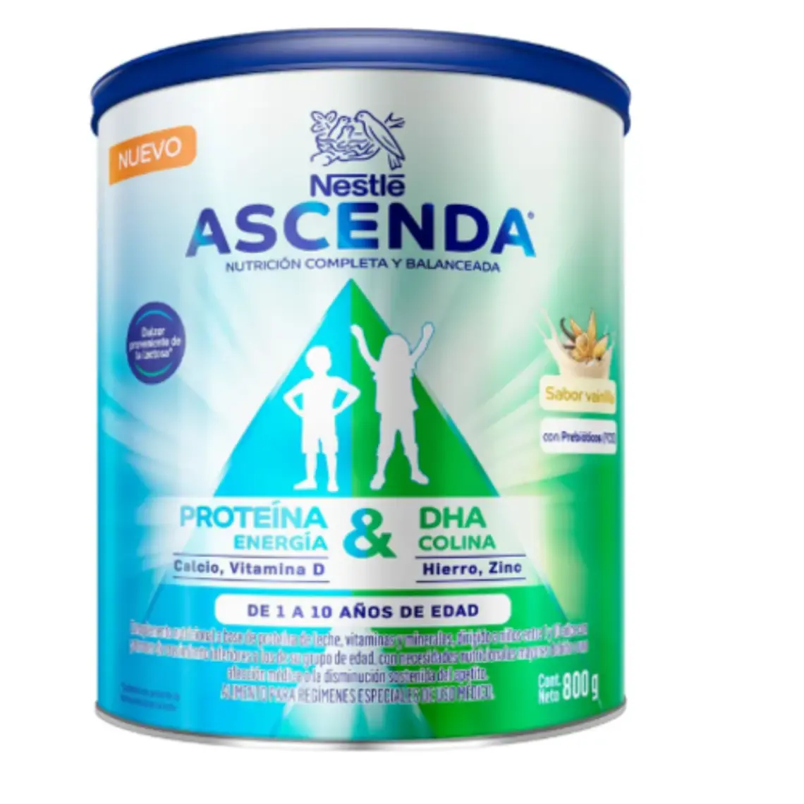 Ascenda Vainilla Polvo 800 g. Nestlé 1