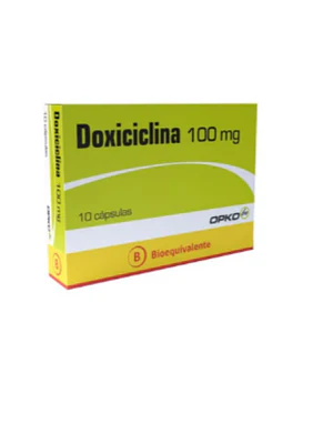 Doxiciclina (B) 100 mg 10 Cápsulas.
