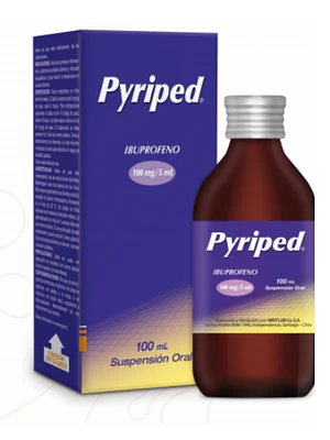 Pyriped Ibuprofeno 100 mg / 5 ml Suspensión oral 100 ml.