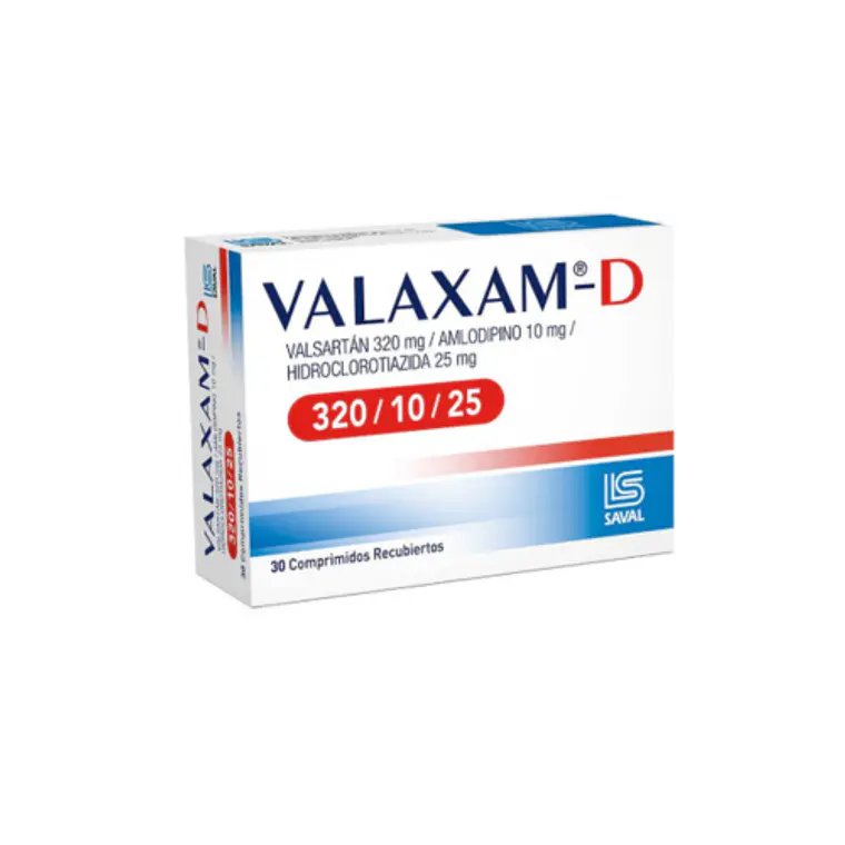 Valaxam-D 320/10/25 mg 30 Comprimidos. 1