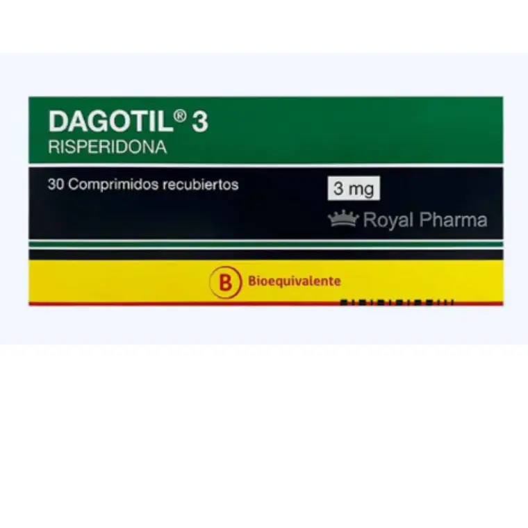 Dagotil (B) Risperidona 3 mg 30 Comprimidos recubiertos. 1