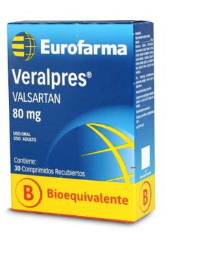 Veralpres (B) Valsartán 80 mg 30 Comprimidos recubiertos.