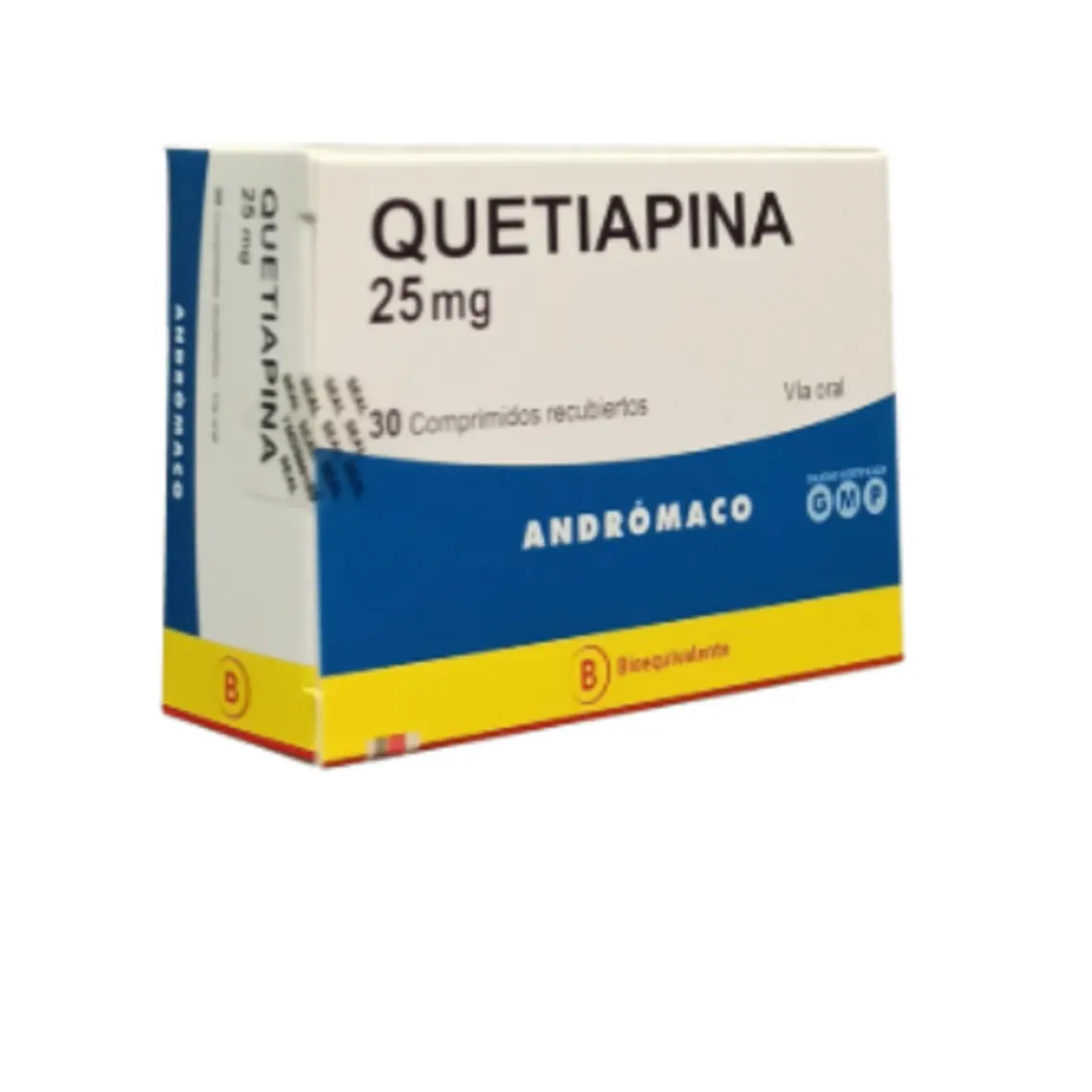 Quetiapina (B) 25 mg 30 Comprimidos recubiertos. 1