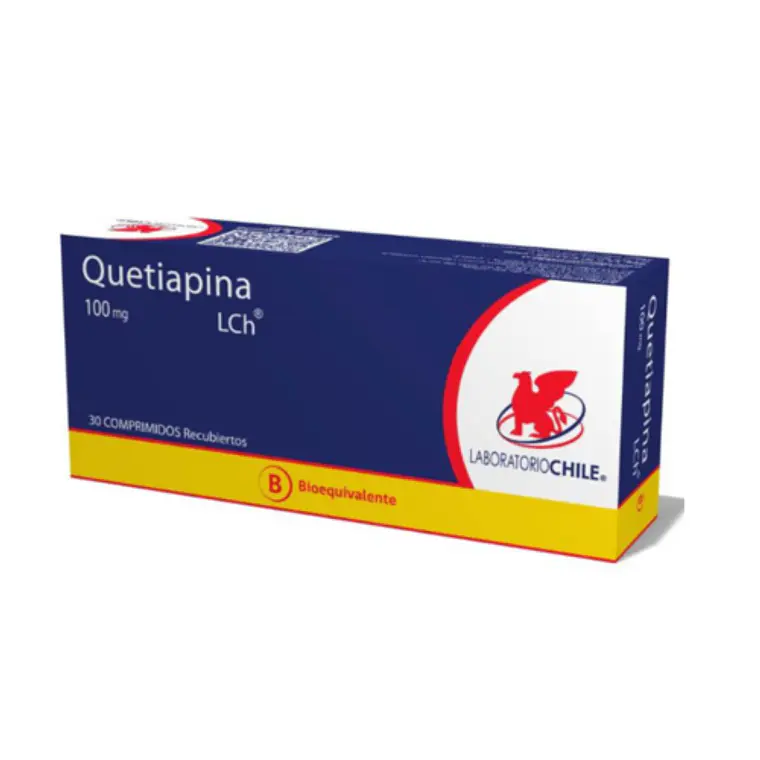 Quetiapina (B) 100 mg 30 Comprimido recubiertos. 1