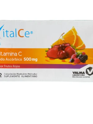 Vitamina C Frutos Rojos comprimidos 500 mg por 32 Valma