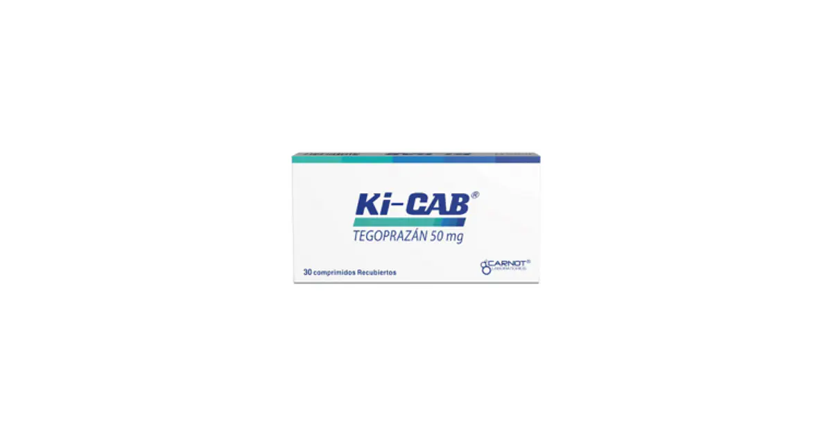Ki-Cab Tegoprazán 50Mg 30 Comprimidos
