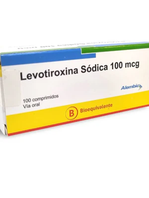 Levotiroxina sódica (B) 100 mcg 100 Comprimidos. Alembic 