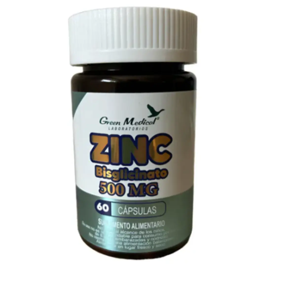 ZInc Bisciglinato 60 Cápsulas. Green Medical 1