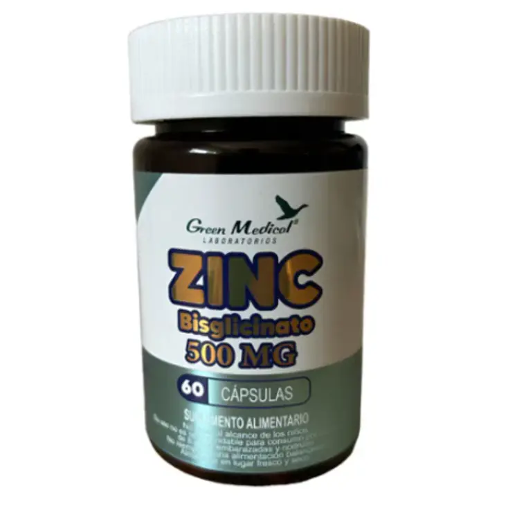 ZInc Bisciglinato 60 Cápsulas. Green Medical 1