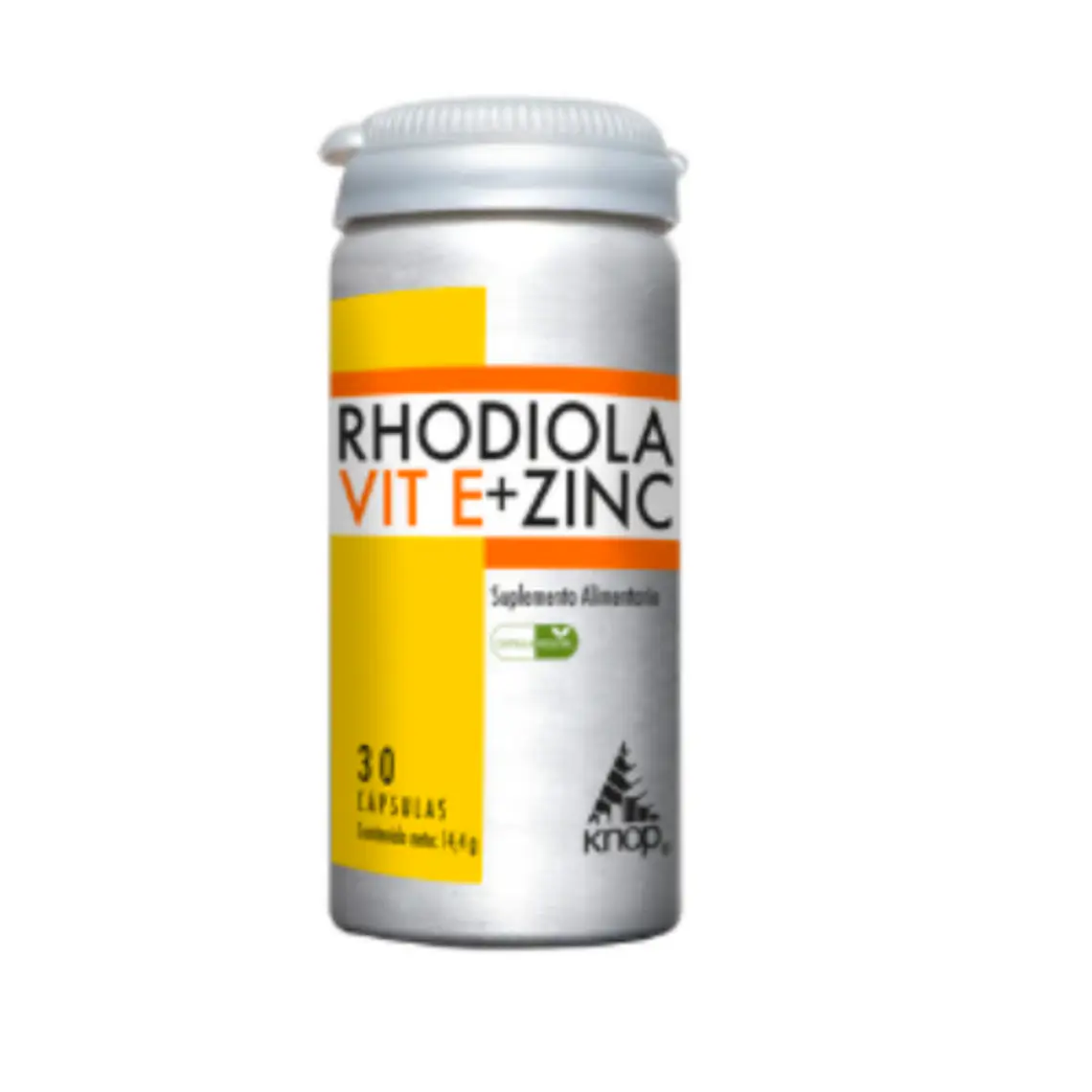 Rhodiola + Vitamina E+ Zinc 30 Cápsulas. Knop 1
