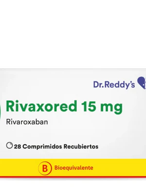 Rivaxored (B) Rivaroxaban 15 mg 28 Comprimidos recubiertos.