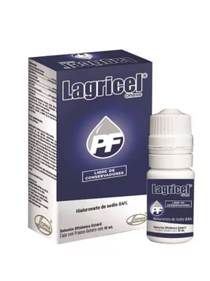 Lagricel Ofteno PF Hialuronato Solución oftálmica 10 ml.