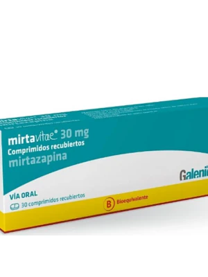 Mirtavitae (B) Mirtazapina 30 mg 30 Comprimidos recubiertos.