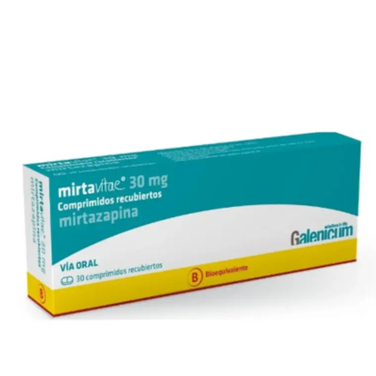 Mirtavitae (B) Mirtazapina 30 mg 30 Comprimidos recubiertos. 1