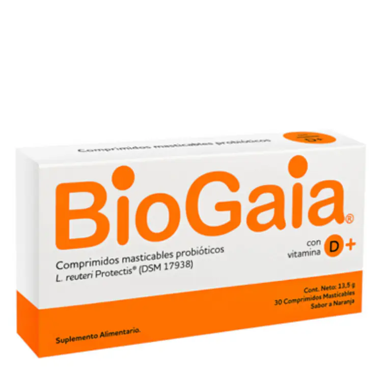 BioGaia con Vitamina D + 30 Comprimidos masticables. 1