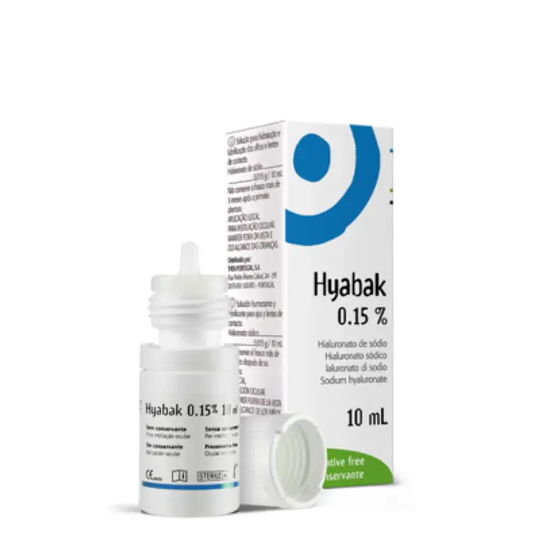 Hyabak Hialuronato 0,15% Solución oftálmica 10 ml. 1