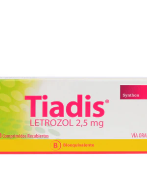 Tiadis (B) Letrozol 2,5 mg 30 Comprimidos recubiertos.