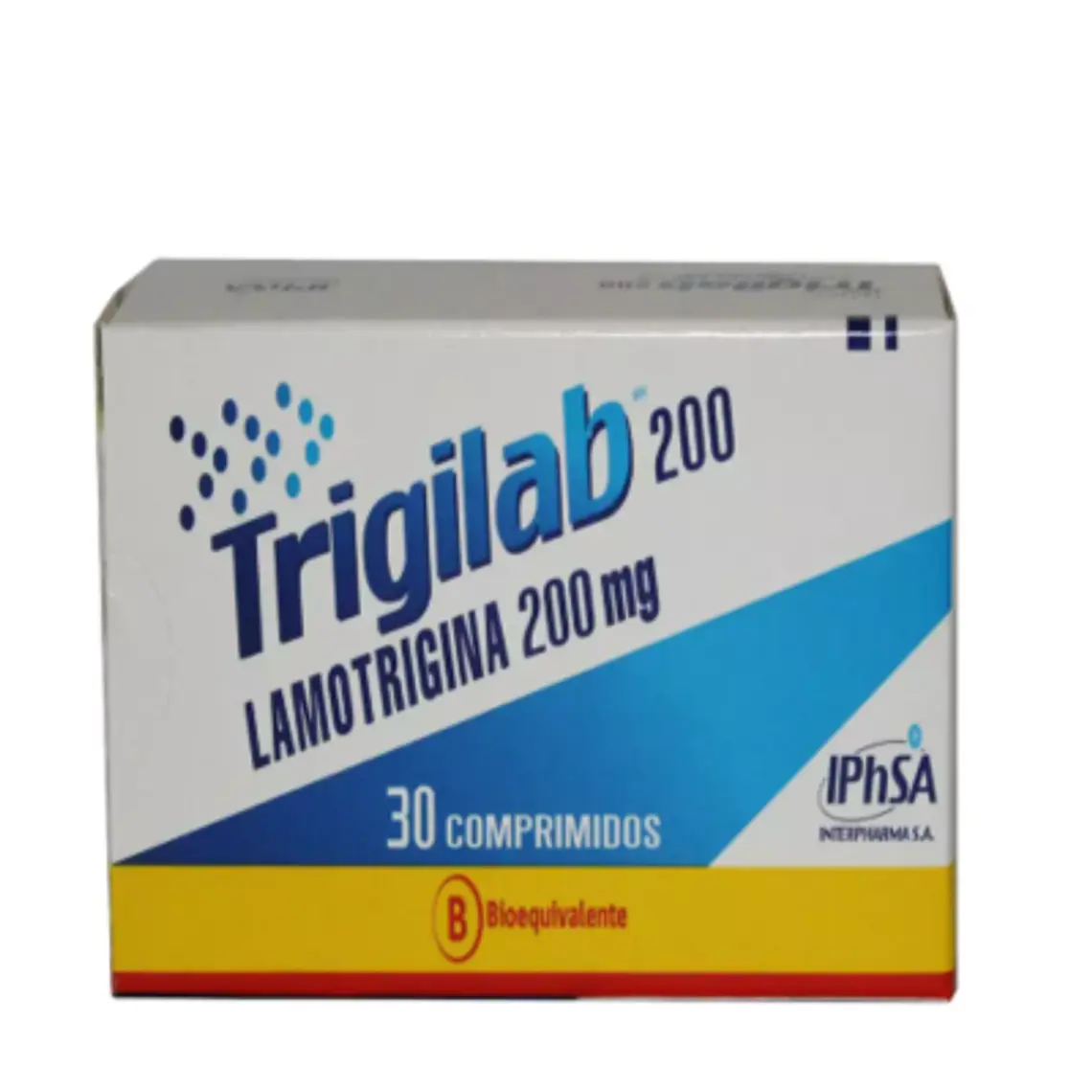 Trigilab (B) Lamotrigina 200 mg 30 Comprimidos. 1