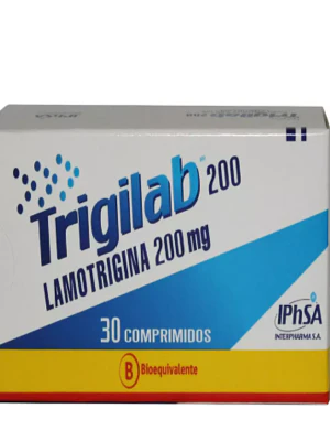 Trigilab (B) Lamotrigina 200 mg 30 Comprimidos.