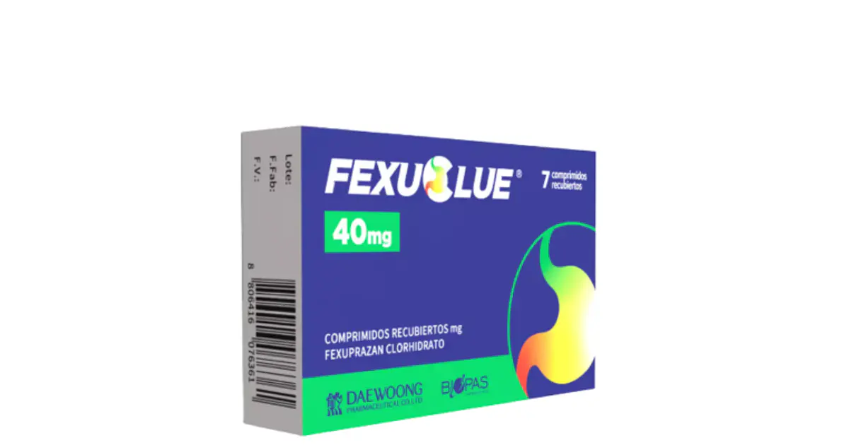 Fexuclue Fexuprazan 40 mg 7 Comprimidos recubiertos.