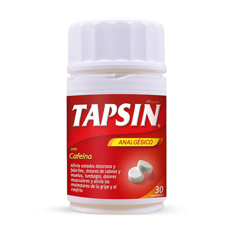 Tapsín Cafeína 30 Comprimidos. 1