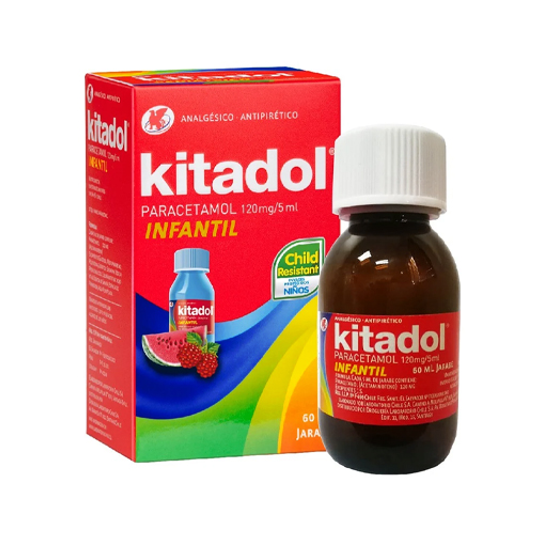 Kitadol Paracetamol 120 mg/5ml Jarabe 60 mL 1