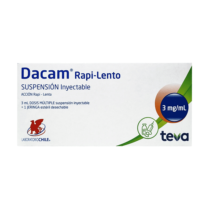 Dacam Rapi-Lento Betametasona 3mg/ml Inyectable 1 Jeringa 1