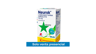 Neurok Lisdexanfetamina 50mg 30 Cápsulas