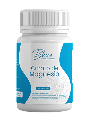 Blooms Citrato de Magnesio 400 mg 60 Cápsulas