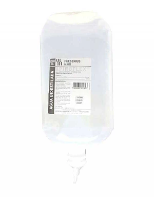 Agua Bidestilada estéril  1000 ml. (Sanderson) Caja 10 unidades 