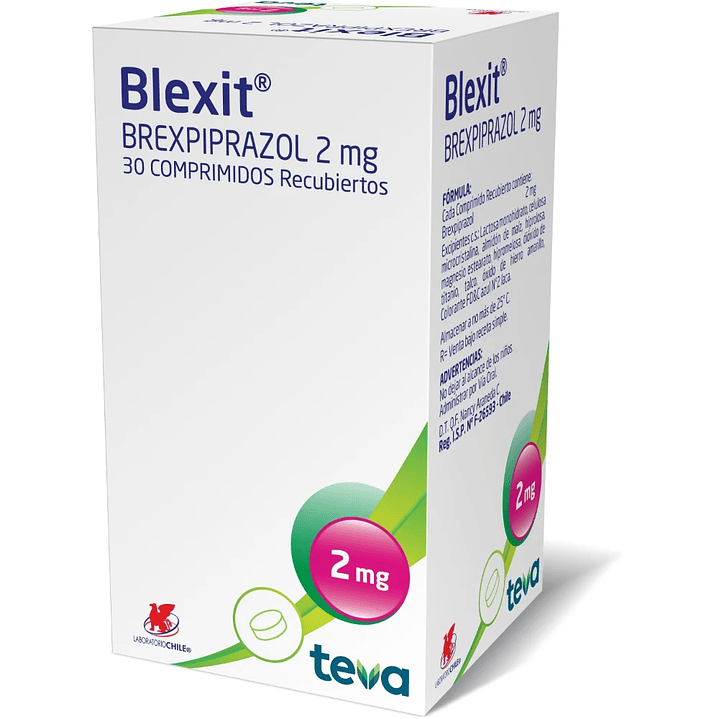 Blexit Brexipiprazol 2 mg 30 Comprimidos recubiertos 1